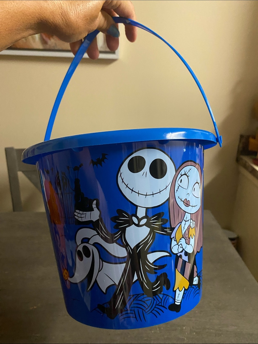 Disney The Nightmare Before Christmas Blue Trick-or-Treat Bucket